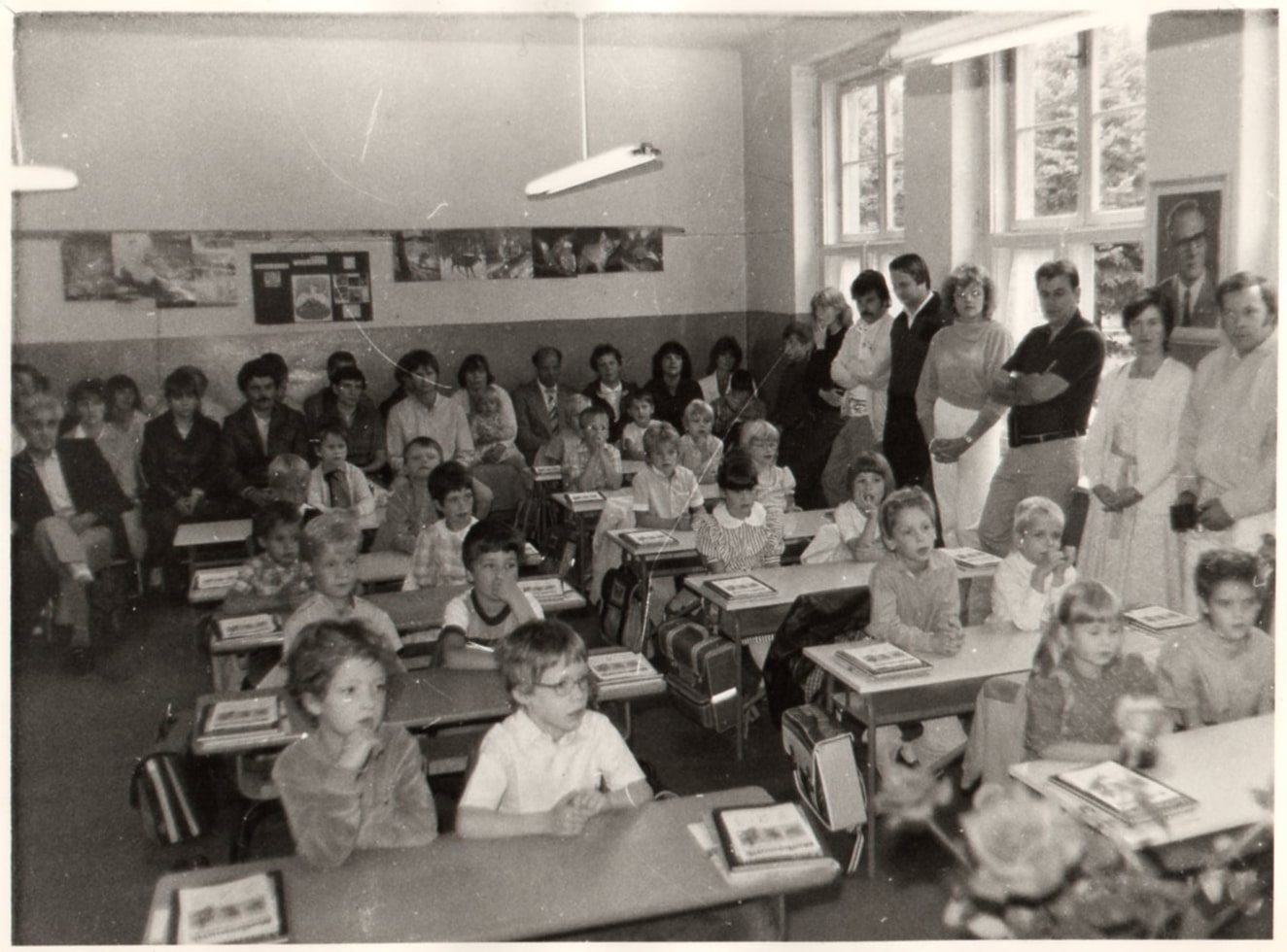 Der Klassenraum im Jahr 1987